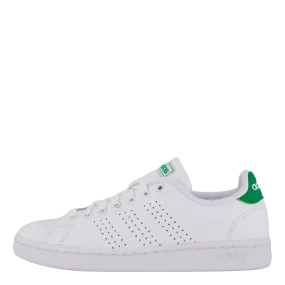 Adidas Advantage Shoes Cloud White / Cloud White / Green