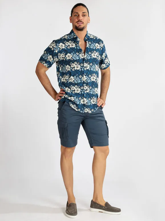Be Board Bermudas de hombre de algodón elástico con grandes bolsillos