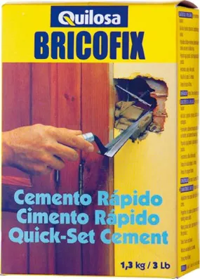 Cemento rapido Bricofix 1,3kg 88195 - PACK 10 UNIDADES