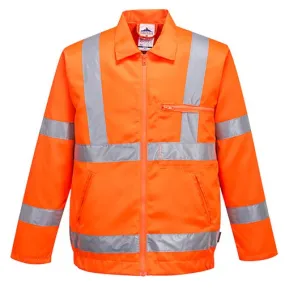 Chaqueta de polialgodón de alta visibilidad RIS