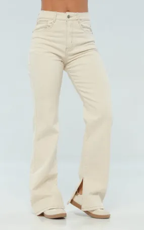Jean Animal Print Straight - Navissi