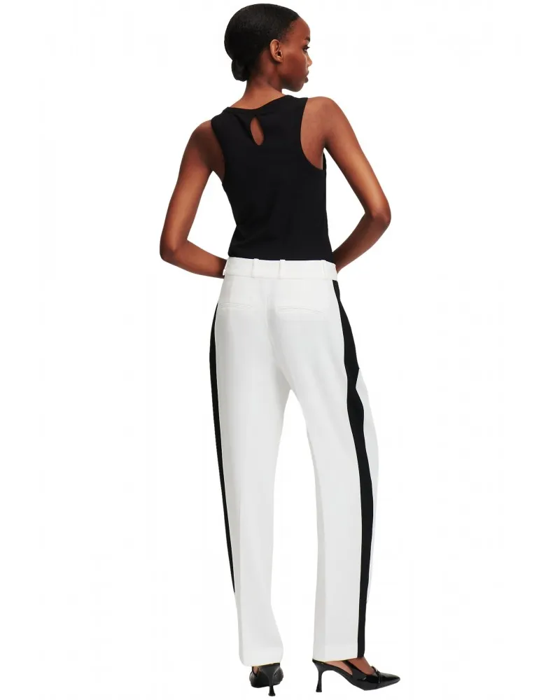 KARL LAGERFELD  PANTALóN DE SASTRE CON PANELES LATERALES EN CONTRASTE