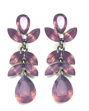 PENDIENTES MORADOS PARA CEREMONIAS DE BODA Y CELEBRACIONES