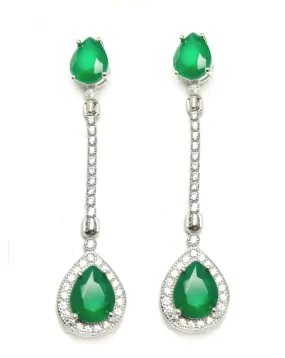 PENDIENTES PLATA LARGOS DE MUJER DISEÑOS FINOS PARA BODAS