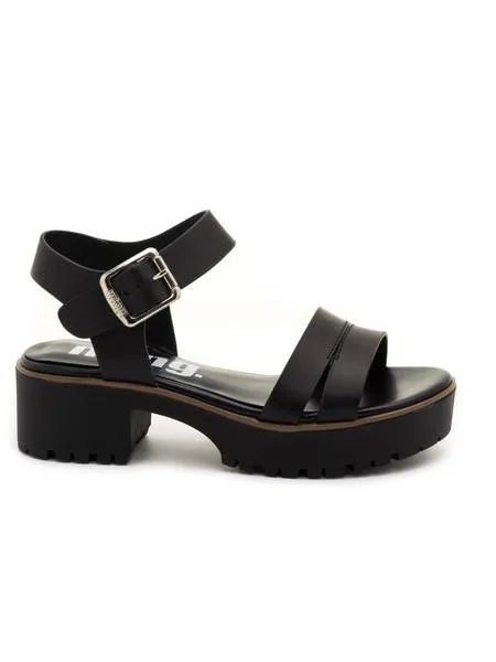 sandalias mtng plexy negras para mujer