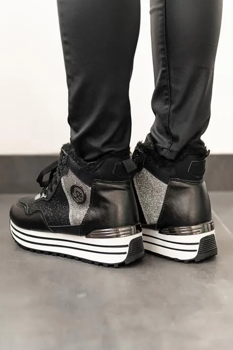 Zapatillas cálidas, negro